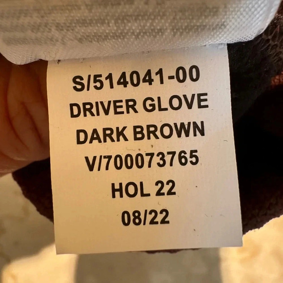 GAP driver gloves men chocolate brown color . New - Picture 3 of 7